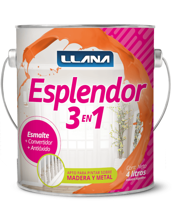 Esmalte Esplendor 3 en 1 Sintético + Convertidor + Antióxido